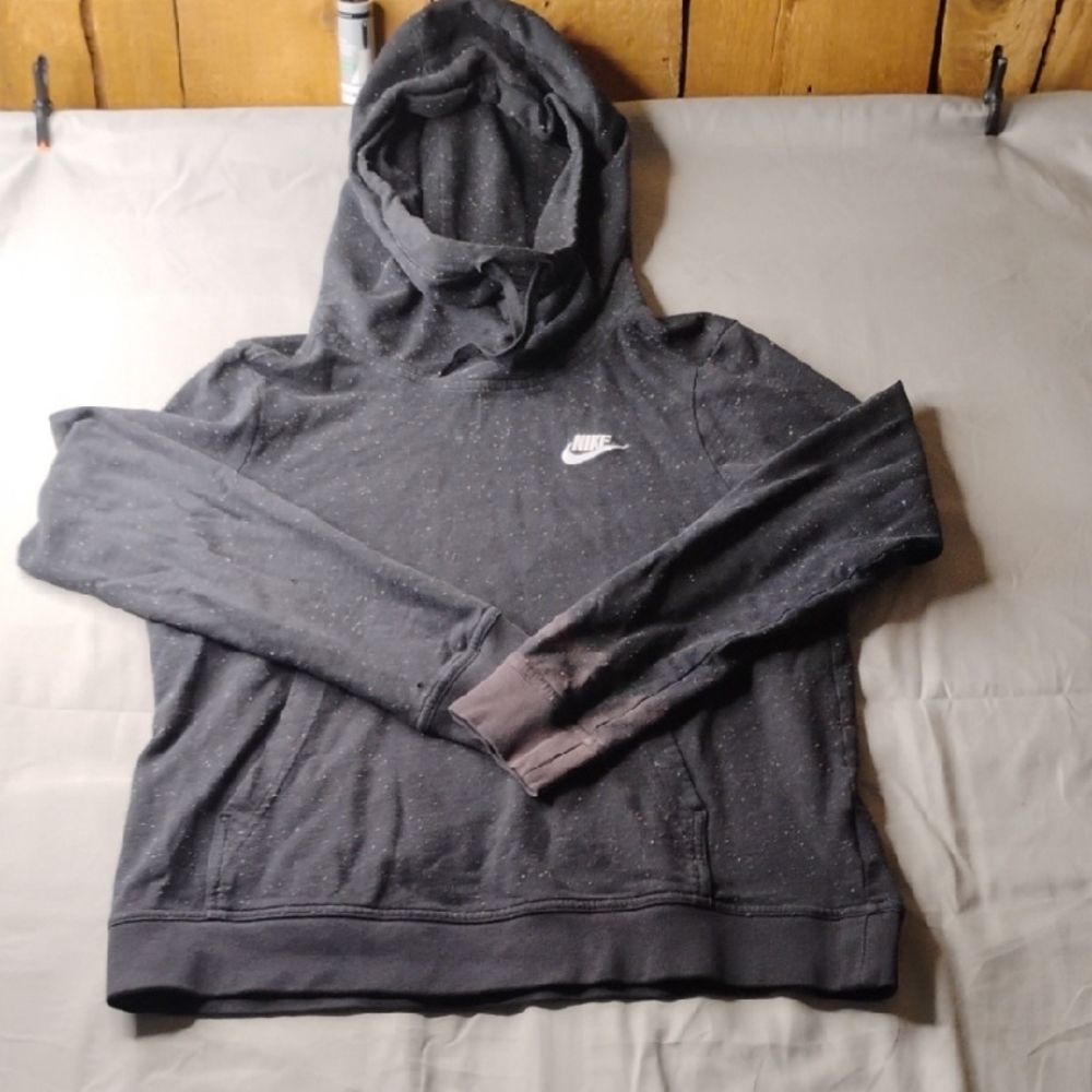 Nike Women's Black Speckled Hoodie
